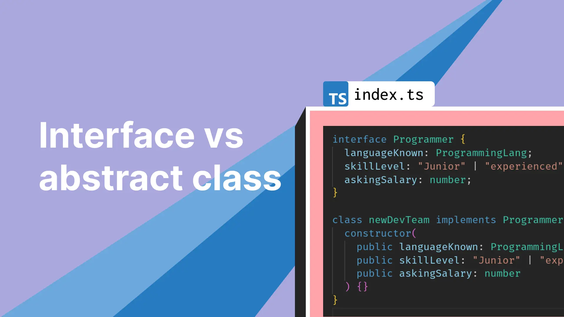 Interface Vs Abstract Class In Typescipt